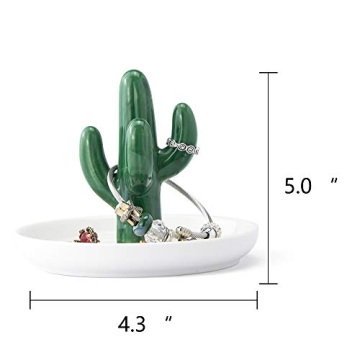 Charming Cactus Ring Holder for Jewelry Organization
