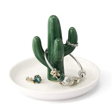 Charming Cactus Ring Holder for Jewelry Organization