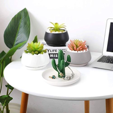 Charming Cactus Ring Holder for Jewelry Organization