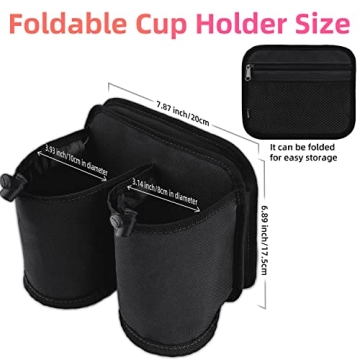 WALNEW Travel Cup Holders for Suitcase Handles - Travel Essential