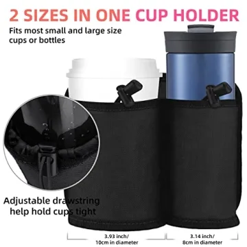 WALNEW Travel Cup Holders for Suitcase Handles - Travel Essential