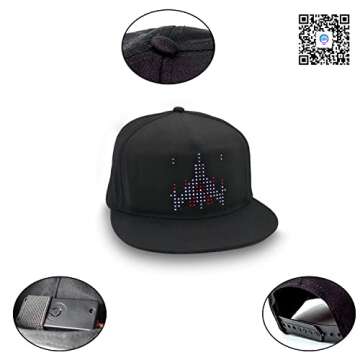 Stylish Busutu LED Cap With Programmable Display