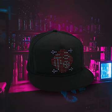Stylish Busutu LED Cap With Programmable Display