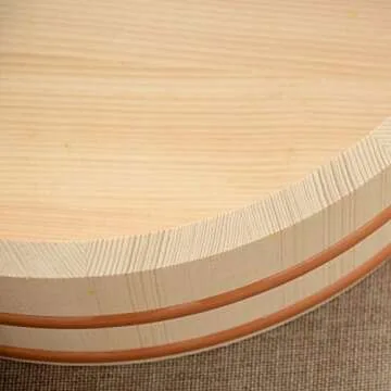 Kichgather 14.2 Inch Wooden Sushi Rice Bowl - Ultimate Mixing Tub