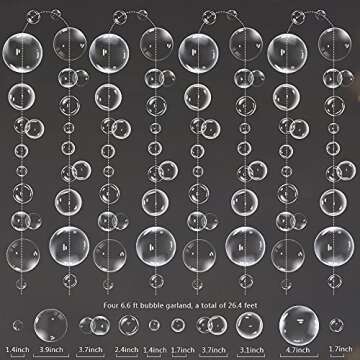 Transparent Bubble Garlands for Weddings, Baby Showers, and Celebrations