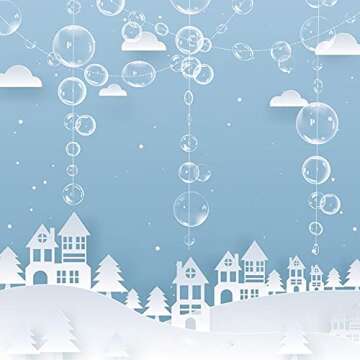 Transparent Bubble Garlands for Celebrations and Parties