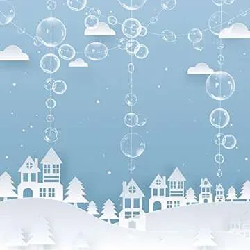 Transparent Bubble Garlands for Celebrations and Parties
