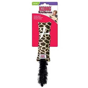 KONG - Kickeroo Giraffe Pattern - Play Enticing Cat Toy, North American Premium Catnip