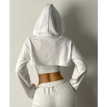 Trendy Cropped Hoodies for Women - Fashionable & Versatile Tops