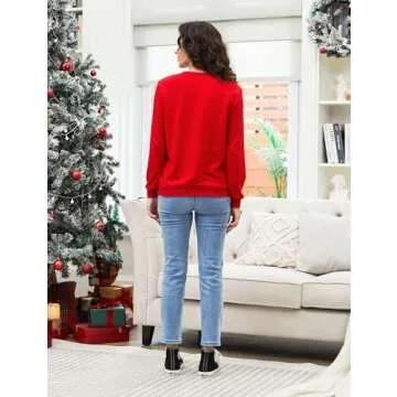 Disney Mickey and Friends Family Matching Christmas Sweatshirts Boys Girls Funny Holiday Christmas Snow Sweatshirts Women-2 L