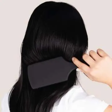 Black Brush by The Hair Shop - Nylon and Boar Bristles for Scalp Massage, Detangling, Shine and Hair...