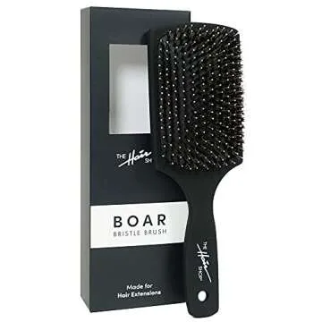 Black Brush for Detangling and Scalp Massage by The Hair Shop