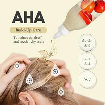 mimosu Apple Cider Vinegar Hair Rinse with Rice Water 10fl.oz, Hair Growth Cleansing Conditioner, Gentle Scalp Cleanser for Build Up, Glycolic Acid Dandruff Treatment