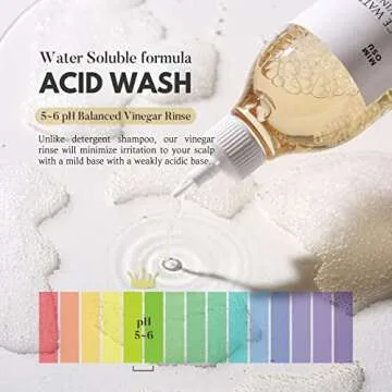 mimosu Apple Cider Vinegar Hair Rinse with Rice Water 10fl.oz, Hair Growth Cleansing Conditioner, Gentle Scalp Cleanser for Build Up, Glycolic Acid Dandruff Treatment