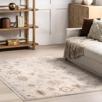 nuLOOM Krystin Medallion 8x10 Machine Washable Area Rug for Living Room Bedroom Dining Room Kitchen,...