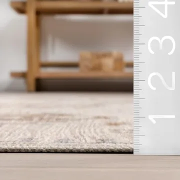 nuLOOM Medallion 8x10 Washable Rug for Home Decor