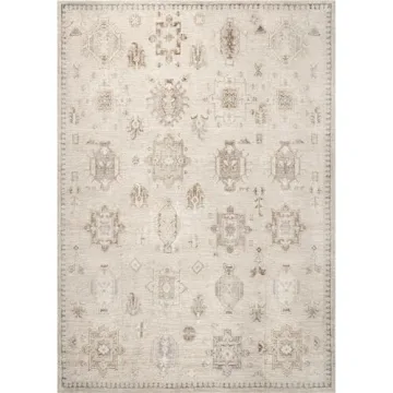 nuLOOM Medallion 8x10 Washable Rug for Home Decor