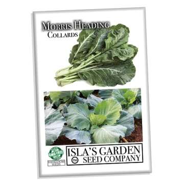 Morris Heading Collard Greens Seeds - 1000+ Heirloom Seeds Per Packet, (Isla's Garden Seeds), Non GM...