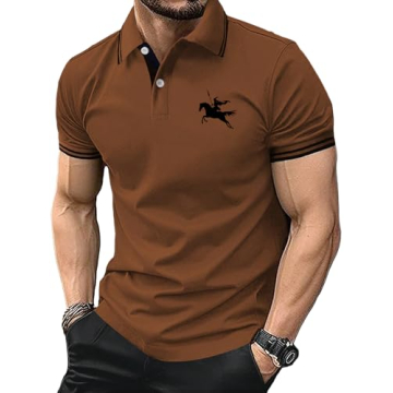 SOLY HUX Men's Golf Shirt - Stylish and Breathable Summer Tee