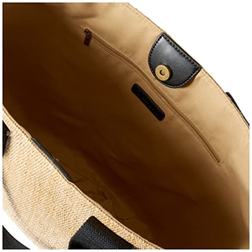 Stylish Functional Straw Tote Beach Bag by The Drop