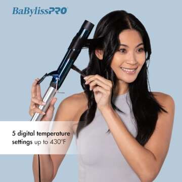 BaBylissPRO 1.5" Curling Iron for Long Hair