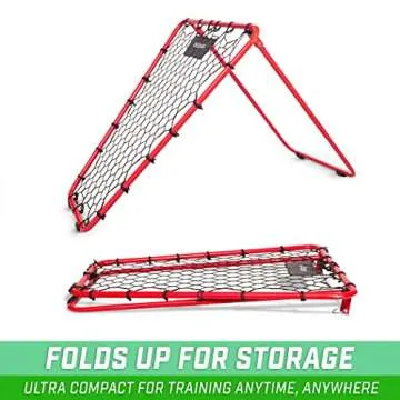 GoSports Basketball Rebounder with Adjustable Frame, Rubber Grip Feet and Sandbags - Portable Passback Training Aid