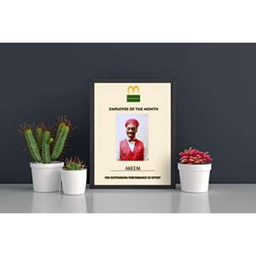 My Party Shirt McDowell's Employee Of The Month Akeem Poster - 11 x 14