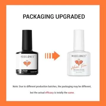 modelones Gel Nail Polish Set, 6 Colors Gel Polish Kit Pearl Nude Brown Shimmer Glitter Orange Red Nail Polish Gel, All Seasons Nails Soak OFF LED Gel Nail Kit Manicure Nail Art Salon DIY Gift