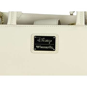 Loungefly Disney x Beauty and the Beast Belle Embossed Crossbody Tote Bag