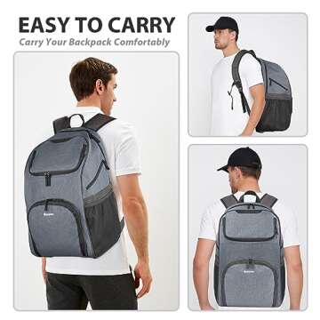 Bosynoy Bowling Backpack with Shoe Compartment