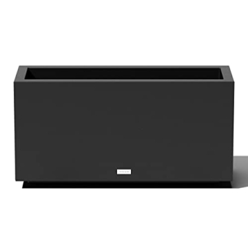 Veradek Block Series Long Box Planter - Large Rectangular Planter for Indoor or Outdoor Patio/Porch ...