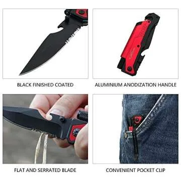 ALBATROSS 6-in-1 Tactical Folding Pocket Knife