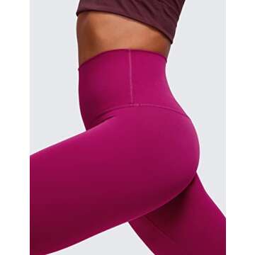 CRZ YOGA Butterluxe High Waisted Lounge Legging 25" - Buttery Soft Workout Yoga Pants for Women Magenta Purple Small