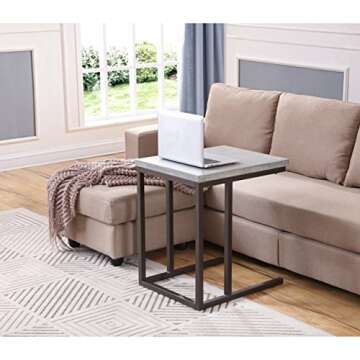 Artum Hill Rockwell Laptop Table, Concrete