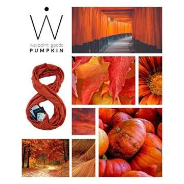 WAYPOINT GOODS Infinity Scarf with Pocket - Stylish and Lightweight Pocket Scarf for Women with Hidden Zipper for Passport, Wallet, and Other Travel Accessories