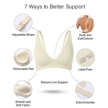 SHARICCA Seamless Bra for Women - Comfort & Style