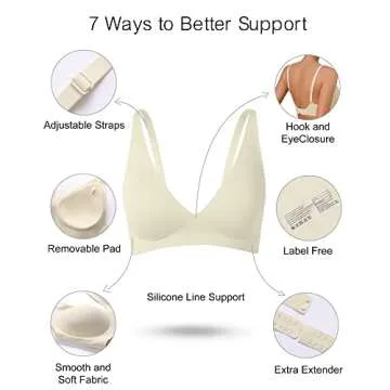 SHARICCA Seamless Bra for Women - Comfort & Style