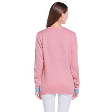 Women's Ugly Christmas Sweater Pom Pom Snowman Snowflakes Pullover Party Costume (X Small, 3D Hat)