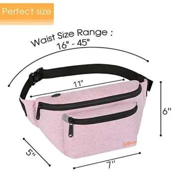 Fanny Packs for Men Women - Waist Bag Packs - Large Capacity Belt Bag for Travel Sports Running Hiki...