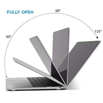 IBENZER Compatible with 2022 2021 2020 MacBook Air 13 inch case M1 A2337 A2179 A1932, Hard Shell Case&Keyboard Cover&Screen Film for Mac Air 13 with Touch ID, Crystal Clear, AT13CYCL+2