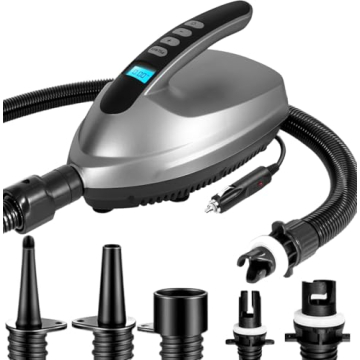 SereneLife Inflatable Paddle Board Pump - Efficient 20PSI Electric Inflator