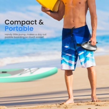 SereneLife Electric Paddle Board Pump - 20PSI High Pressure