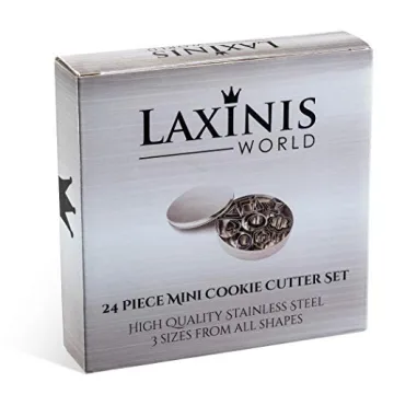 24 Piece Mini Cookie Cutter Set for Creative Baking