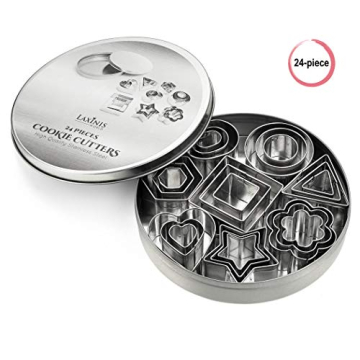 24 Piece Mini Cookie Cutter Set for Creative Baking