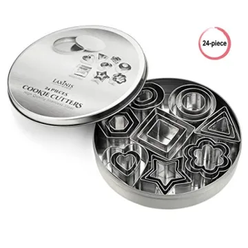 24 Piece Mini Cookie Cutter Set for Creative Baking