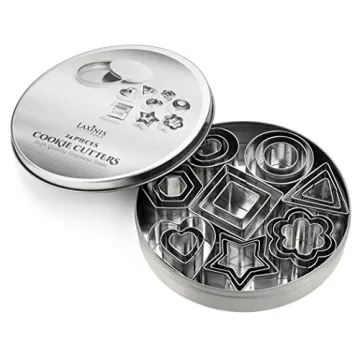 24 Piece Mini Cookie Cutter Set for Creative Baking