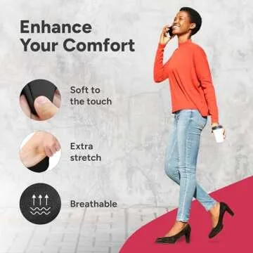 Eedor No Show Socks Womens Invisible Liner, Non Slip & Low Cut, Casual & Formal Wear, Soft & Stretchable, 3 Pairs Large Size 8-10, Black Color