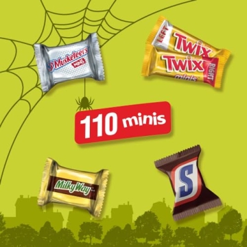 Halloween Candy Assortment - 110 Count Chocolate Bars