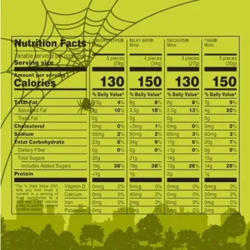 Halloween Candy Assortment - 110 Count Chocolate Bars