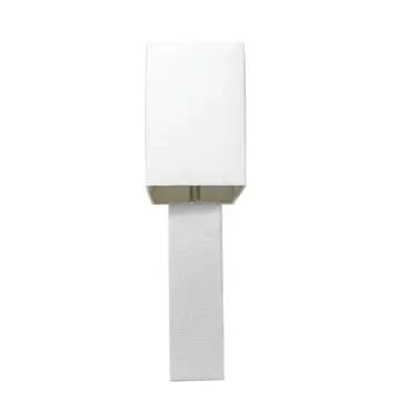 Modern Leather Table Lamp - Elegant Designs - White